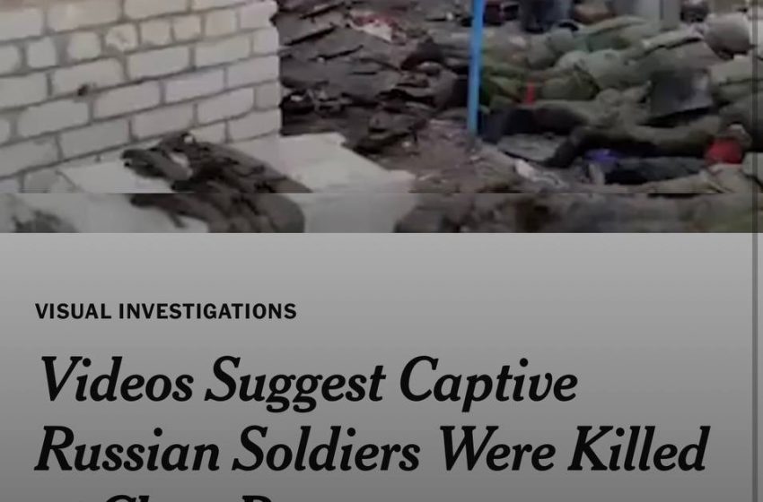 The New York Times подтвердили видео с убийством российских военнопленных