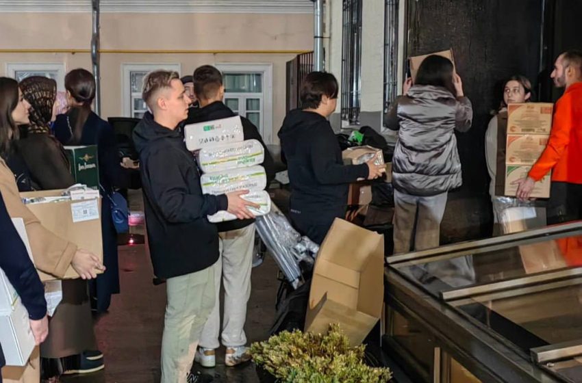 Москвичи несут гуманитарную помощь жителям Газы