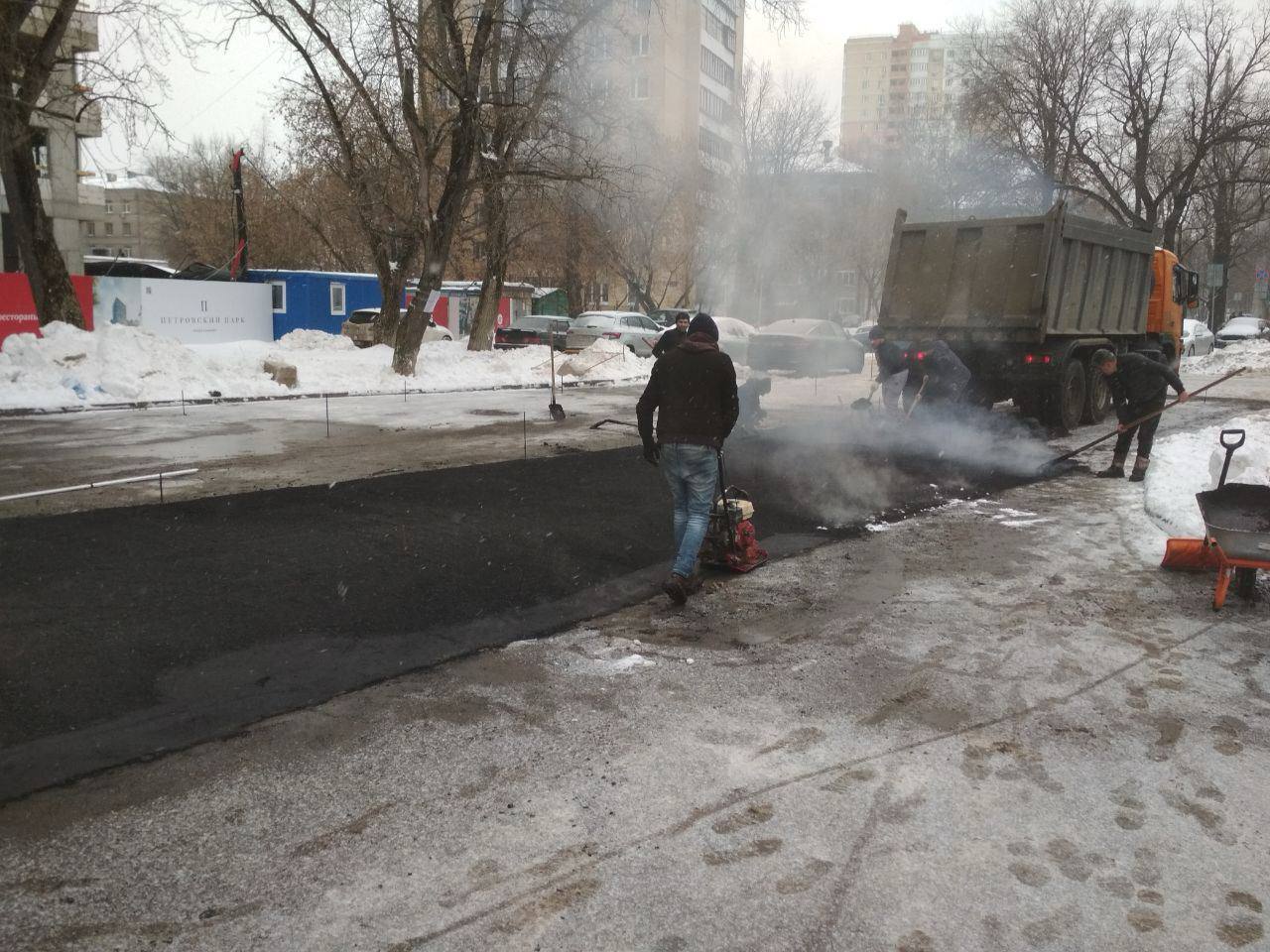 На Москву обрушился сильный снегопад 