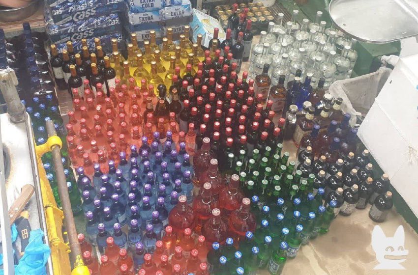  Сахалинские таможенники изъяли 600 бутылок контрабандного алкоголя в тайнике судна из Южной Кореи