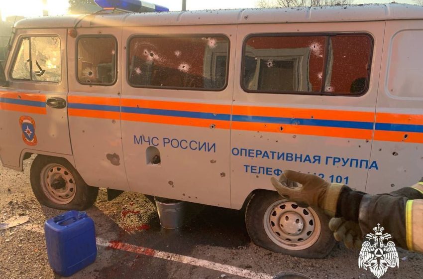 В результате удара по селу Головчино пострадала пожарная часть