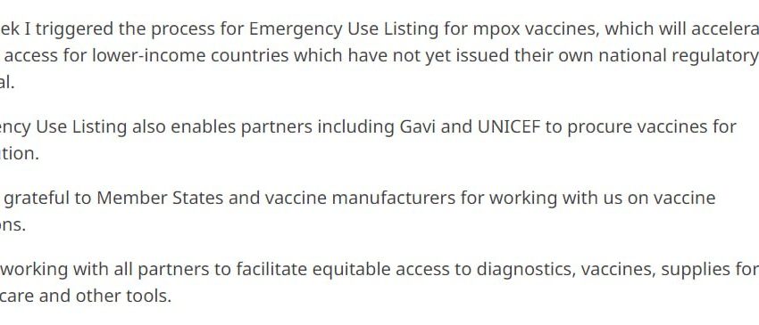  ВОЗ объявила эпидемию оспы обезьян ЧС в области общественного здравоохранения