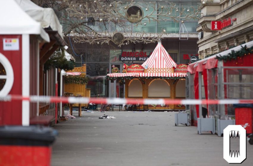 Жители Германии возлагают цветы к месту теракта в Магдебурге
