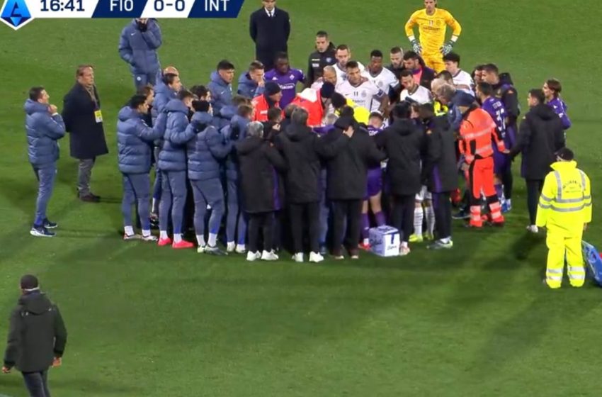  В Италии матч приостановили, потому что игрок потерял сознание